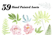 Peonies & Ferns Kit, an Illustration by Instinct Design Co (Thumbnail 2 of 2)