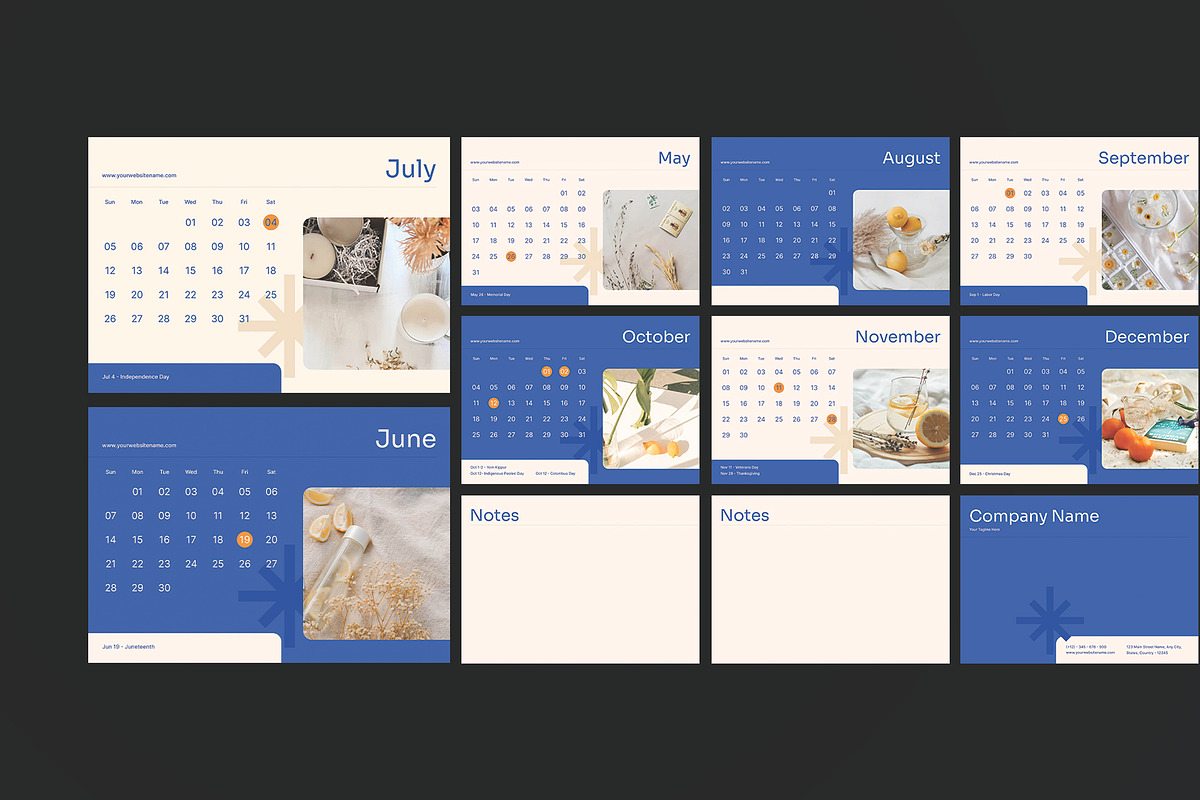 Modern Edge Calendar preview 4