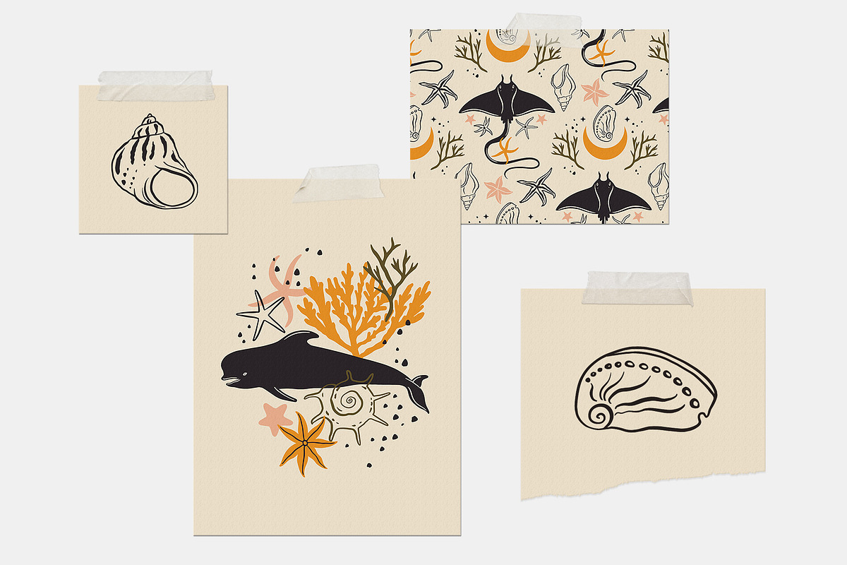Mermaid Core Graphic Bundle, a Pattern Graphic by Katerina Osa (Photo 10 of 13)