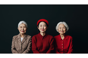 Three Asian women of different, a Person Photo by Sergey Kotenev