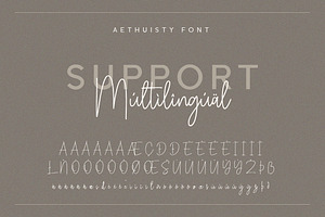 Aethuisty Handwritten Script Font