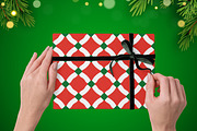 Red,White & Green Decorative Pattern, a Pattern Graphic by Pattern Whimsy (Thumbnail 5 of 9)