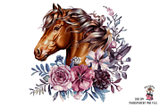 Horse Clipart PNG Bundle, a Graphic by Clipart Bloom (Thumbnail 9 of 12)