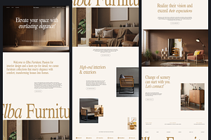 Elba - Furniture Landing Page