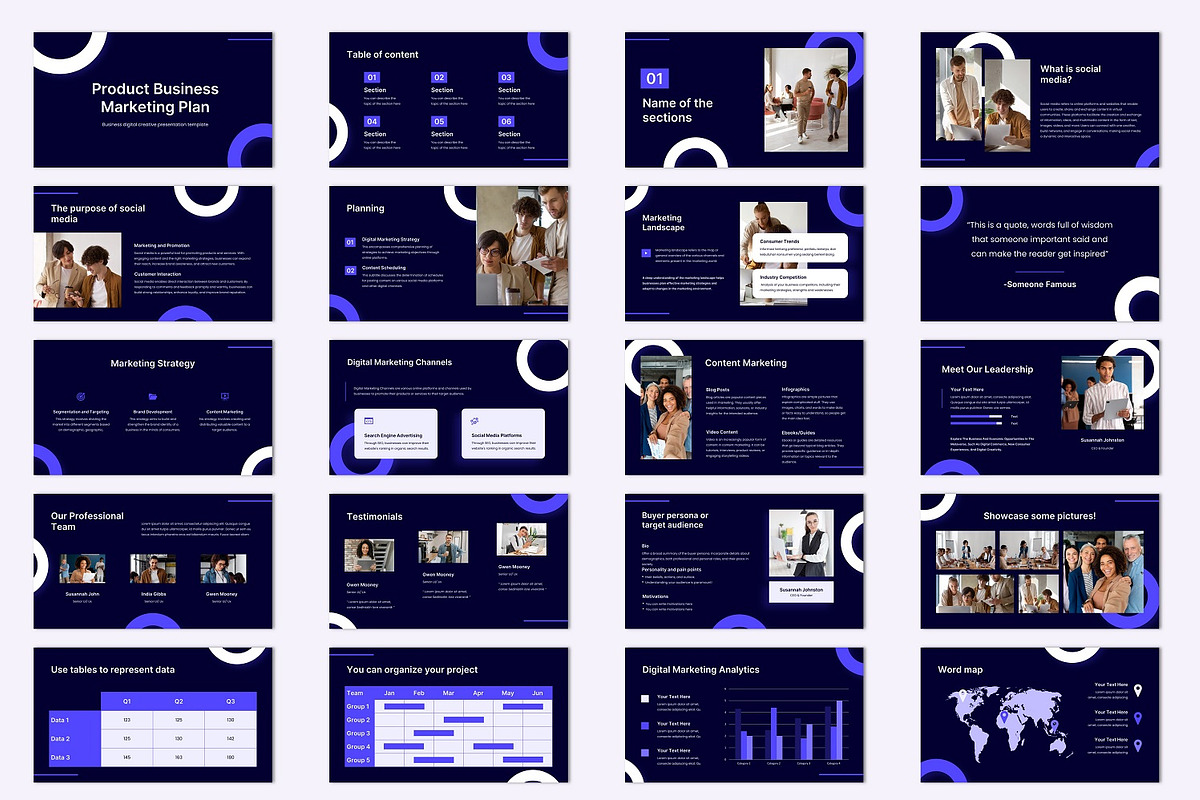 Product Business Marketing Plan, a Presentation Template by BumbleGraph Studio (Photo 4 of 5)