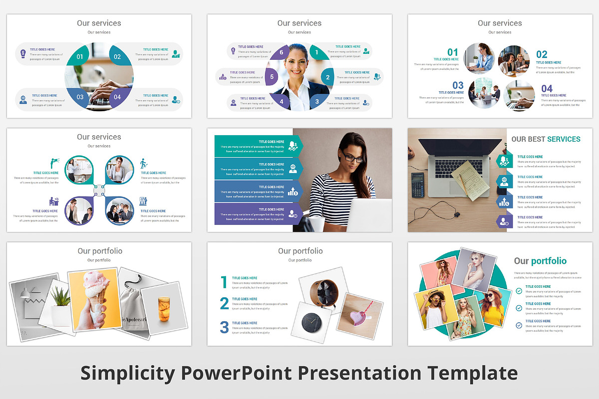 Simplicity PowerPoint Template, a Presentation Template by GraphicStan (Photo 6 of 24)