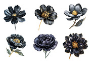 Glitter Luxury Black Spring Flower, an Illustration by CreationArt (Thumbnail 5 of 5)