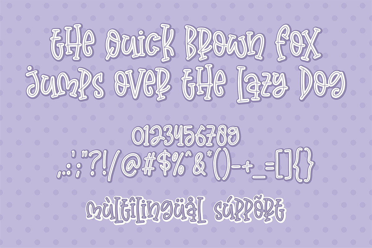 Purple Rain ~ Jolly Display Font, a Font by Orenari (Photo 7 of 8)