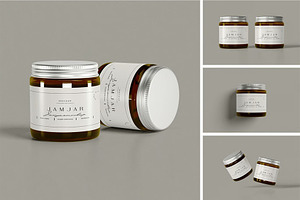 Jam Jar Mockup, a Packaging Mockup by zpackcreative