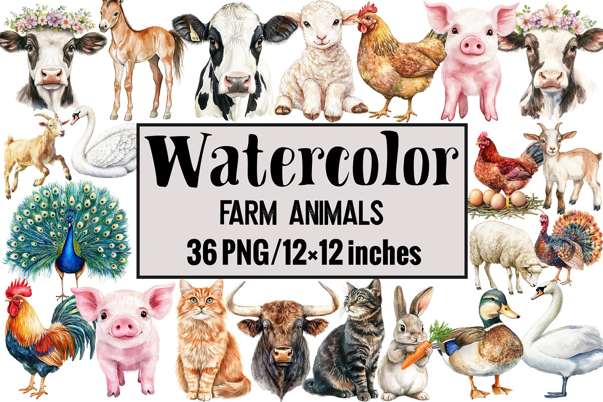 Farm Animals, an Illustration by Design Market (Photo 1 of 3)