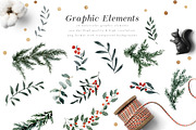Christmas Watercolor Crest DIY, a Decorative Illustration by Graphic Box (Thumbnail 10 of 10)
