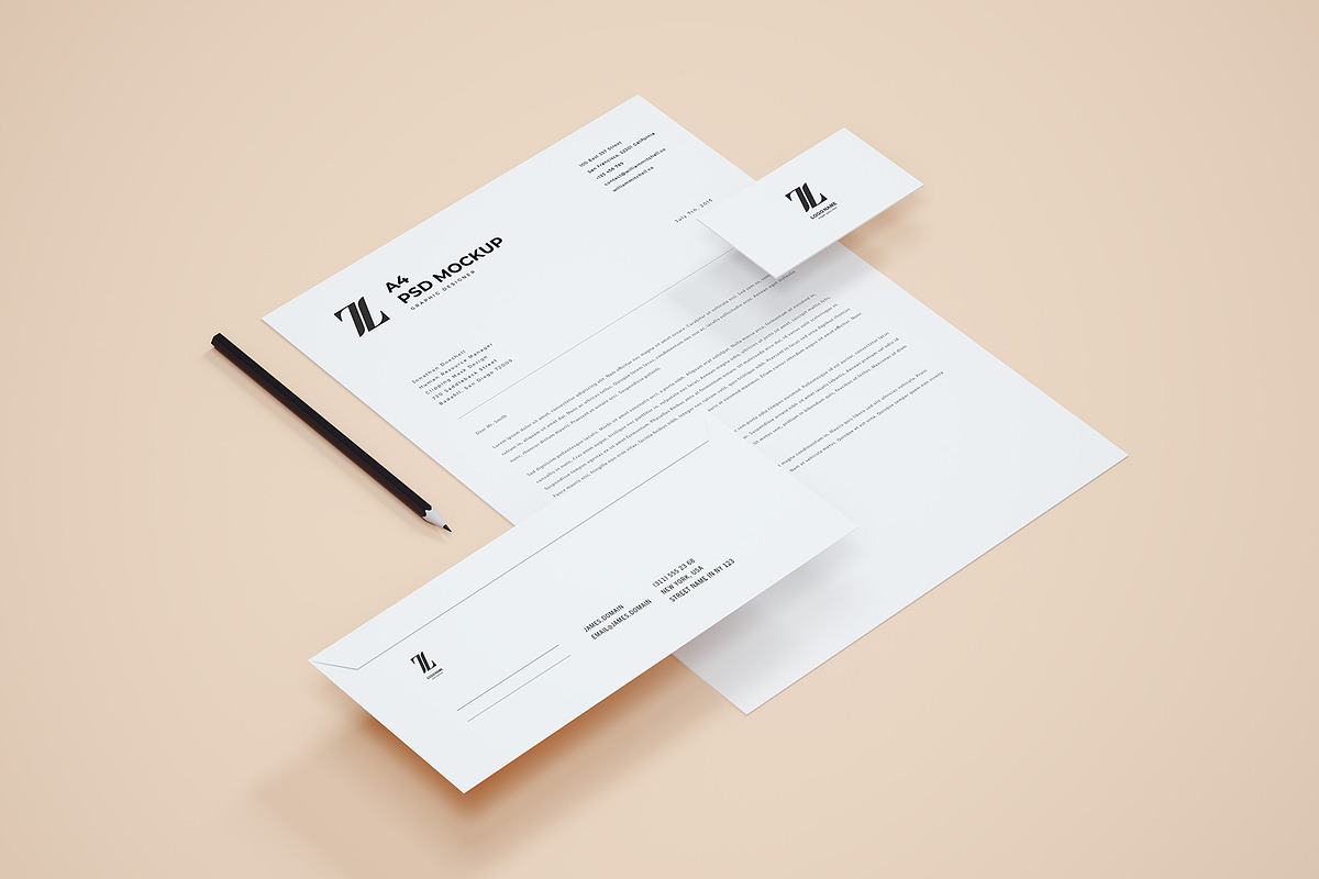 Modern Stationery Mockup, a Product Mockup by Designrepos (Photo 28 of 28)