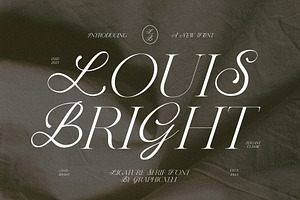 Louis Bright Minimal Serif Font