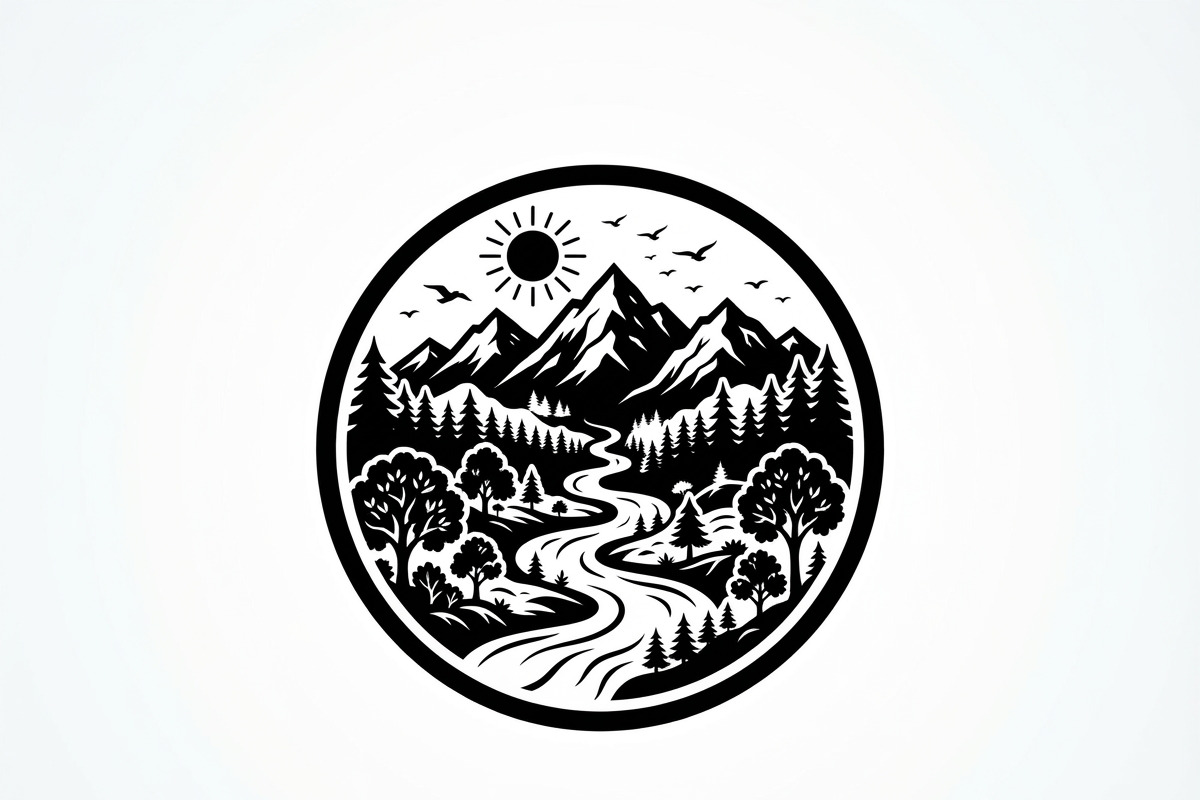 60 Eco Globe Landscape Silhouette, a Technology Illustration by Amazin_art (Photo 11 of 29)