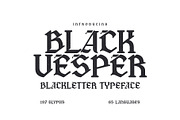 Black Vesper - Blackletter Typeface, a Blackletter Font by HipFonts (Thumbnail 2 of 11)