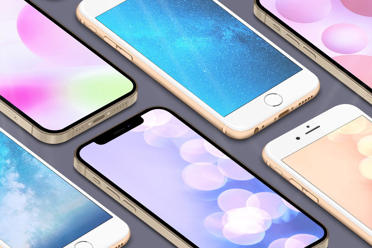 3D iPhone Presentation Mock-Up 04, an iPhone Mockup by Graphicsworld125 (Photo 1 of 9)