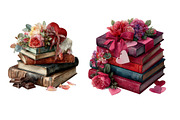 Valentine Books Sublimation Clipart, an Illustration by Designworld (Thumbnail 5 of 5)