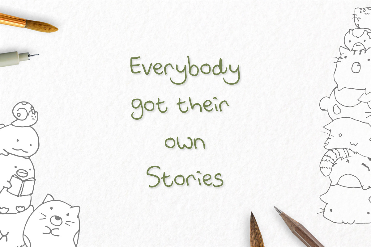 Friend's Stories Font, a Font by Digital Hustler (Photo 7 of 9)