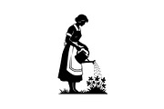 Garden Bunny Silhouette Bundle, an Illustration by jahid234 (Thumbnail 45 of 48)
