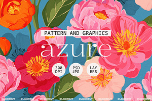 Lush Bold Botanical Floral Pattern