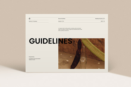 Impress/Brand Guidelines, a Brochure Template by GoldenPixelStudio