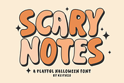 Scary Notes - Halloween Font, a Handwritten Font by Keithzo (Thumbnail 1 of 6)