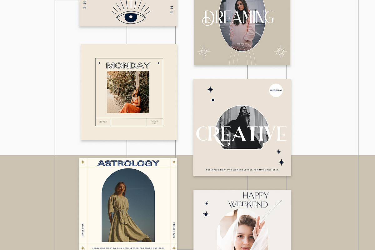 100+ Amethyst Boho Instagram Canva, a Social Media Template by IsikChic (Photo 10 of 10)