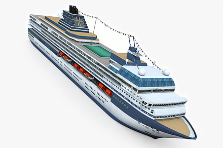 Cruise Ship, a Cars & Vehicle 3D Model by MOTHERHUNTER 3D