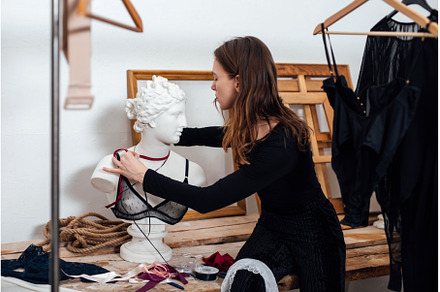 Young female fashion designer, a Beauty & Fashion Photo by undrey