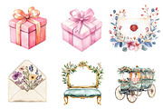 Elegant Wedding Sublimation Clipart, an Illustration by CreationArt (Thumbnail 5 of 5)