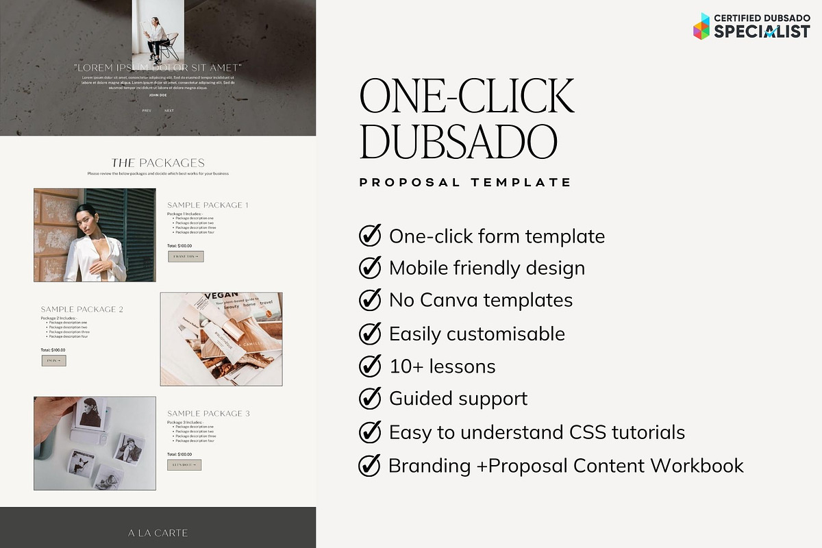 Dubsado Proposal Template | Sophia, a Websites & App Template by Sarah Worboyes Designs (Photo 2 of 6)