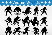 Werewolf SVG, Wolf, Werewolf SVG, an Object Graphic by VectorWorlds (Thumbnail 2 of 3)