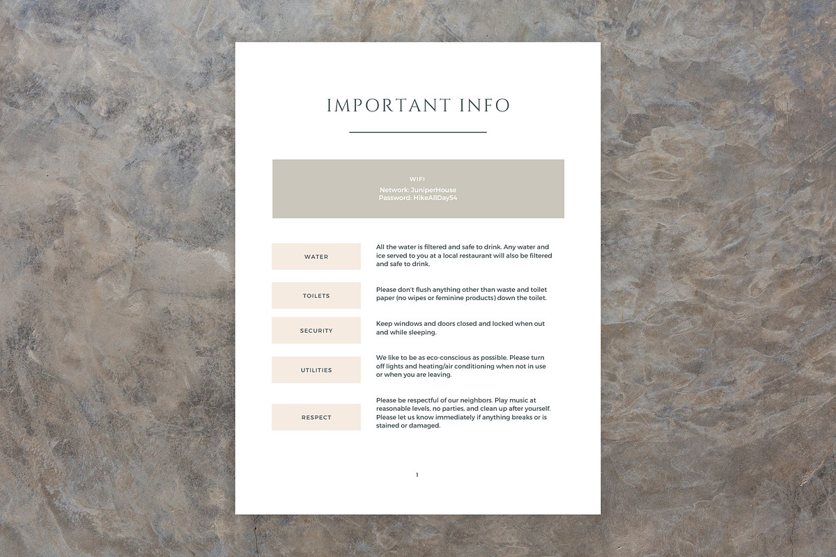 Arches Welcome Book for Airbnb Hosts, a Templates & Theme by Kin Studio (Photo 9 of 17)