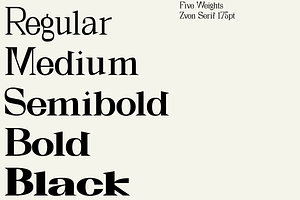 Zvon Serif Font