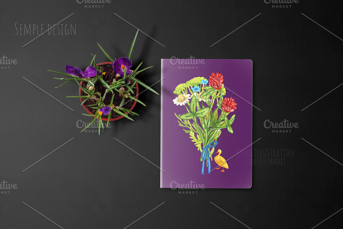 Notebooks mockup, a Print Template by ⚞ Kind Illustration ⚟ (Photo 3 of 4)
