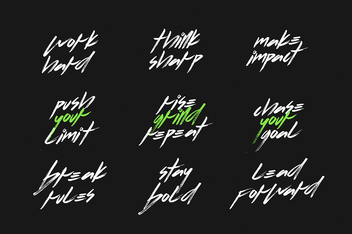 Flow | Experimental Brush Font, a Handwritten Font by Ardana Creative (Photo 11 of 16)