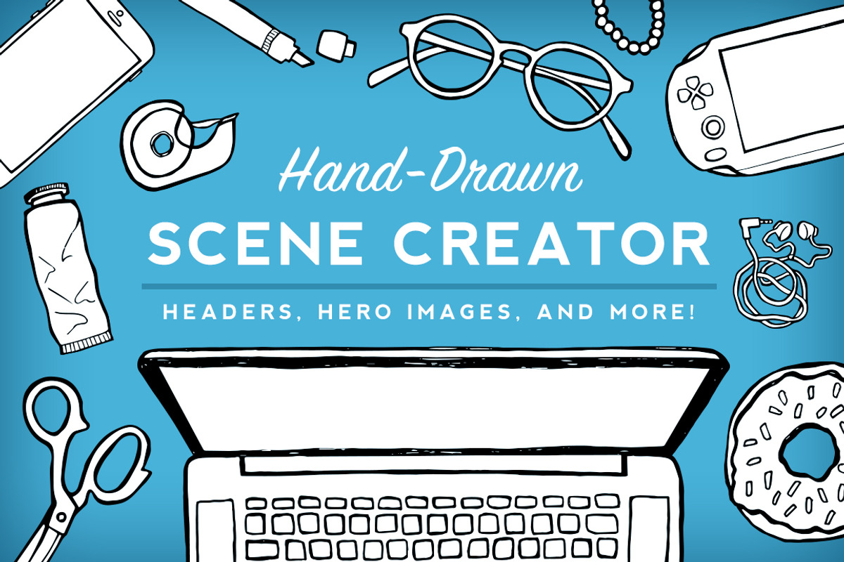 Hand Drawn Mockup Creator, a Product Mockup by Jaleh Afshar (Photo 1 of 4)