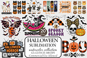 Halloween Sublimation Designs Bundle, an Illustration by Libby Wishes (Thumbnail 1 of 20)
