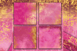 Grunge Pink And Gold Textures Pack