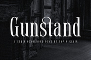 Gunstand - Condensed Serif, a Serif Font by Typia Nesia (Thumbnail 1 of 10)