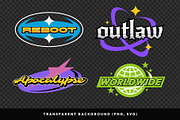 Y2K Streetwear Stickers & Badges, an Object Graphic by Neodivisu (Thumbnail 5 of 7)