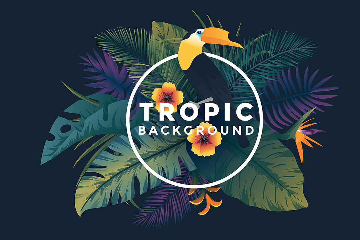 Tropical backgrounds, a Texture Illustration by Creative Graphics (Photo 5 of 11)