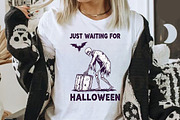 Just Waiting for Halloween SVG PNG, a Seasonal Illustration by Rose Art (Thumbnail 5 of 5)