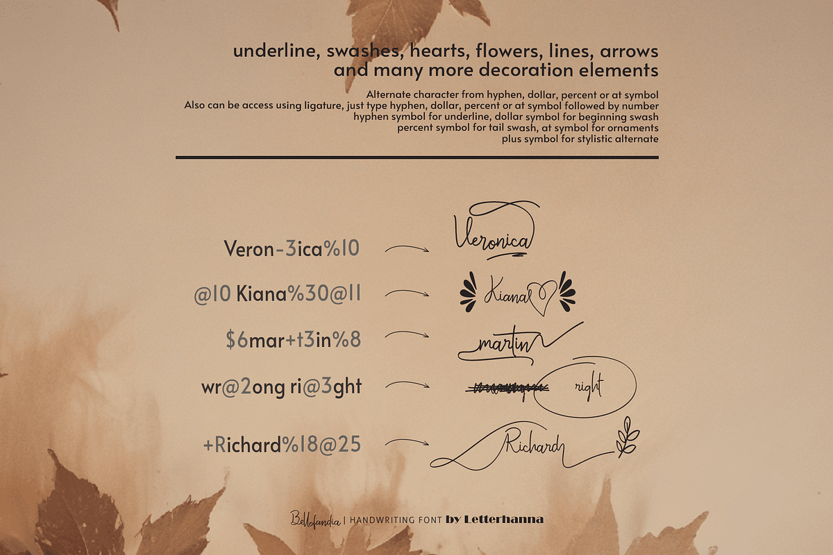Bellofandia Font, a Handwritten Font by Letterhanna Studio (Photo 11 of 15)