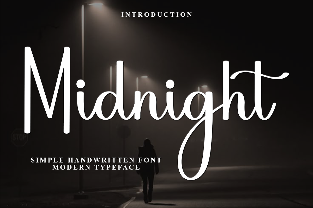 Midnight, a Handwritten Font by InermediaSTUDIO (Photo 1 of 8)