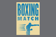 Boxing grunge vector poster set., a Sport Illustration by PoPaShop (Thumbnail 4 of 8)