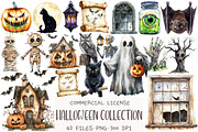 Halloween Collection Clipart Bundle, an Illustration by OK Design (Thumbnail 1 of 5)