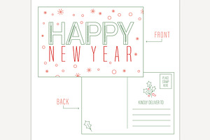 Creative horizontal postcard idea, an Object Illustration by Anna's Shop