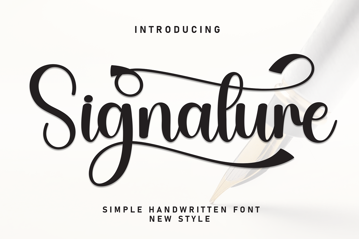Signature | Script Font, a Handwritten Font by Scratchones (Photo 1 of 9)