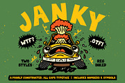 Janky Sans | Wonky All Caps Font, a Sans Serif Font by HeyAidan (Thumbnail 1 of 6)